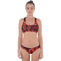 Background Fractal Abstract Cross Back Hipster Bikini Set from ArtsNow.com