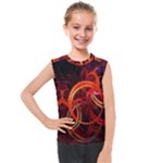 Abstract Seamless Pattern Kids  Mesh Tank Top