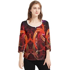 Chiffon Quarter Sleeve Blouse 