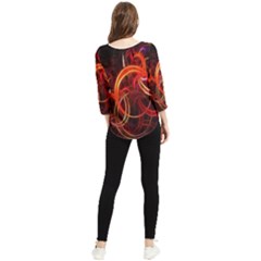 Chiffon Quarter Sleeve Blouse 
