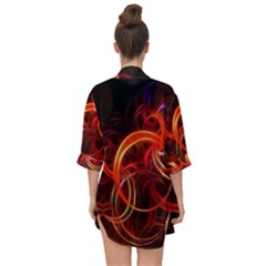 Open Front Chiffon Kimono 
