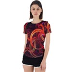 Abstract Seamless Pattern Back Cut Out Sport T-Shirt