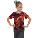 Abstract Seamless Pattern Kids  Mesh Piece T-Shirt