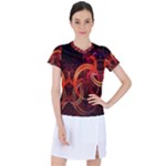 Colorful Prismatic Chromatic Women s Sports Top