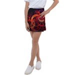 Construction Background Geometric Kids  Tennis Skirt