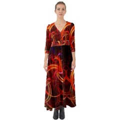 Button Up Boho Maxi Dress 