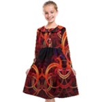 Colorful Prismatic Chromatic Kids  Midi Sailor Dress