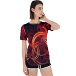 Construction Background Geometric Perpetual Short Sleeve T-Shirt