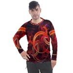 Construction Background Geometric Men s Pique Long Sleeve T-Shirt