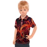 Construction Background Geometric Kids  Polo T-Shirt