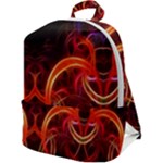 Construction Background Geometric Zip Up Backpack