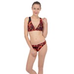 Background Fractal Abstract Classic Banded Bikini Set 