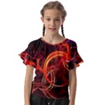 Colorful Prismatic Chromatic Kids  Cut Out Flutter Sleeves