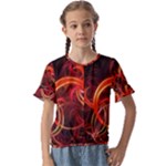 Colorful Prismatic Chromatic Kids  Cuff Sleeve Scrunch Bottom T-Shirt