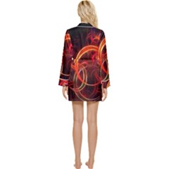 Long Sleeve Satin Robe 