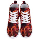 Background Fractal Abstract Women s Lightweight High Top Sneakers