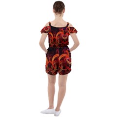 Ruffle Cut Out Chiffon Playsuit 