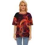 Colorful Prismatic Chromatic Oversized Basic T-Shirt