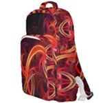 Background Fractal Abstract Double Compartment Backpack