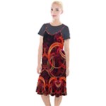 Background Fractal Abstract Camis Fishtail Dress