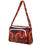 Background Fractal Abstract Front Pocket Crossbody Bag