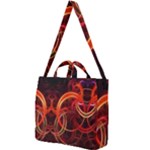 Background Fractal Abstract Square Shoulder Tote Bag