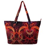 Background Fractal Abstract Full Print Shoulder Bag