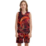 Colorful Prismatic Chromatic Kids  Basketball Mesh Set