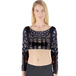 Rosette Cathedral Long Sleeve Crop Top