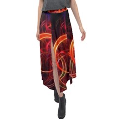 Velour Split Maxi Skirt 