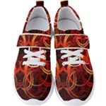 Background Fractal Abstract Men s Velcro Strap Shoes