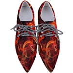 Background Fractal Abstract Pointed Oxford Shoes