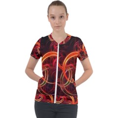 Short Sleeve Zip Up Jacket 