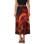 Abstract Seamless Pattern Classic Midi Chiffon Skirt