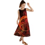 Background Fractal Abstract Summer Maxi Dress