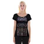 Rosette Cathedral Cap Sleeve Top
