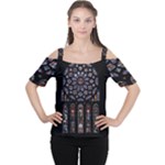 Rosette Cathedral Cutout Shoulder T-Shirt