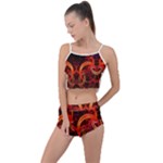 Background Fractal Abstract Summer Cropped Co-Ord Set