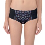 Rosette Cathedral Mid-Waist Bikini Bottoms