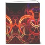 Abstract Seamless Pattern 8  x 10  Softcover Notebook