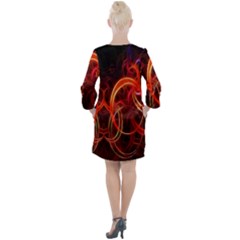 Open Neck Shift Dress 