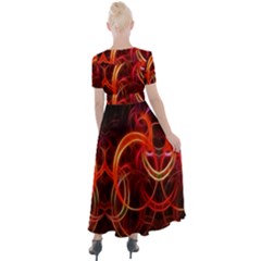Button Up Short Sleeve Maxi Dress 