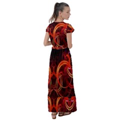 Flutter Sleeve Maxi Dress 