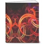 Construction Background Geometric 8  x 10  Hardcover Notebook