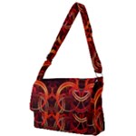 Background Fractal Abstract Full Print Messenger Bag (L)