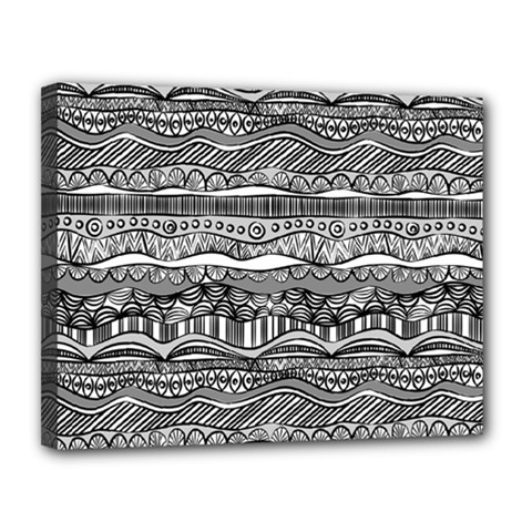 Ethno Seamless Pattern Canvas 14  x 11  (Stretched) from ArtsNow.com