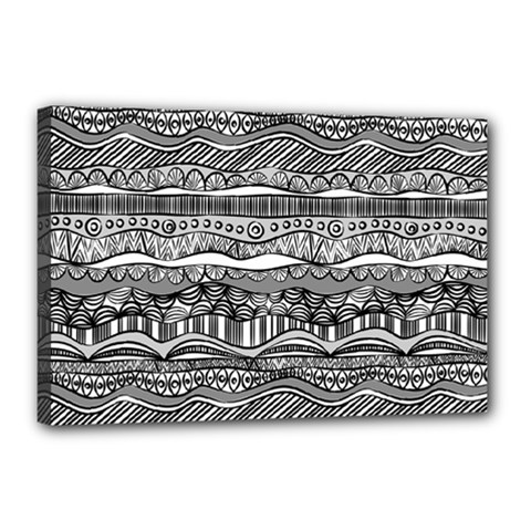 Ethno Seamless Pattern Canvas 18  x 12  (Stretched) from ArtsNow.com