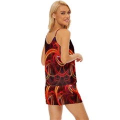 V-Neck Satin Pajamas Set 