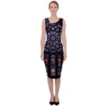 Rosette Cathedral Sleeveless Pencil Dress