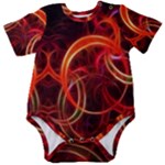 Background Fractal Abstract Baby Short Sleeve Bodysuit